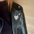 Broche léopard cœur en liège - cadeau fête des mères - cadeau maîtresse - cadeau pour elle - cadeau femme  broche originale