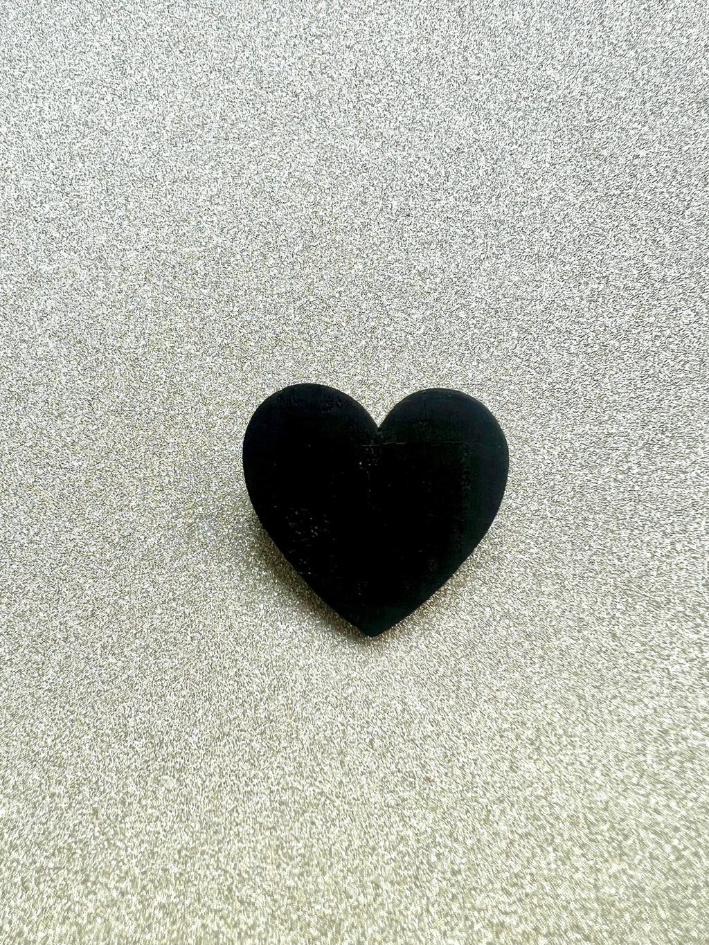 Broche cœur noir en liège - cadeau fête des mères - cadeau maîtresse - cadeau pour elle - cadeau femme  broche originale