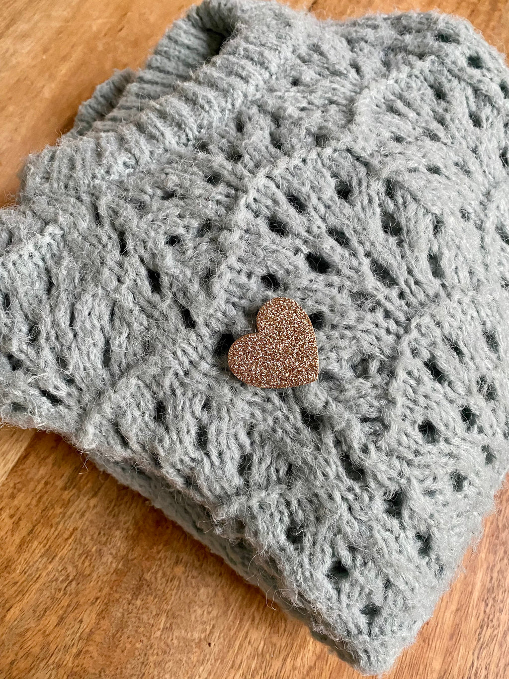 Broche coeur en liège imprimé multicolore doublé de cuir - cadeau fête des mères - cadeau maîtresse - cadeau pour elle