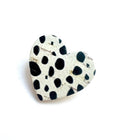 Broche dalmatien cœur noir et blanc en liège - cadeau fête des mères - cadeau maîtresse - cadeau pour elle - cadeau femme  broche originale