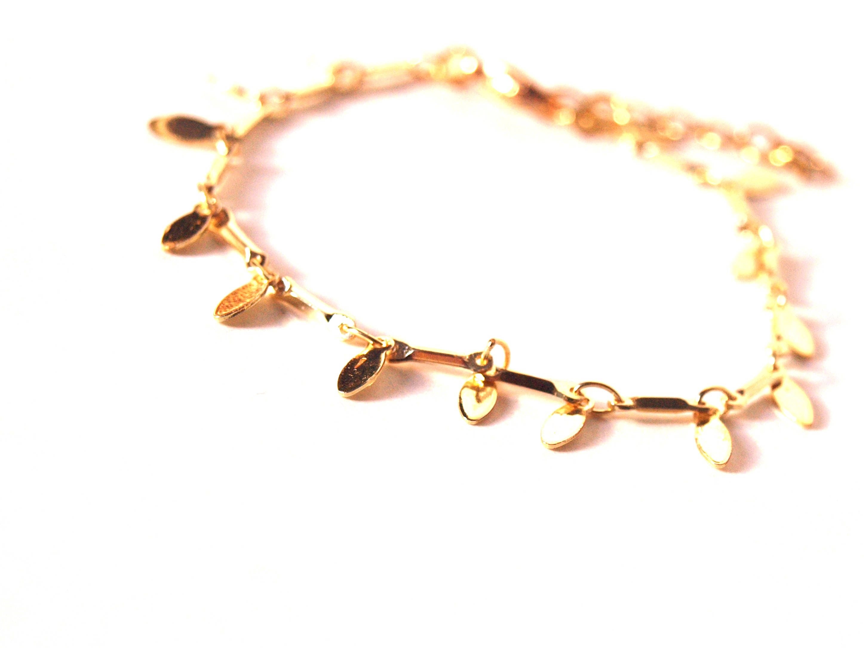 Bracelet or fin - chaîne maille navettes lisses - bracelet femme - superposition bracelets - bracelet bohème - saint valentin